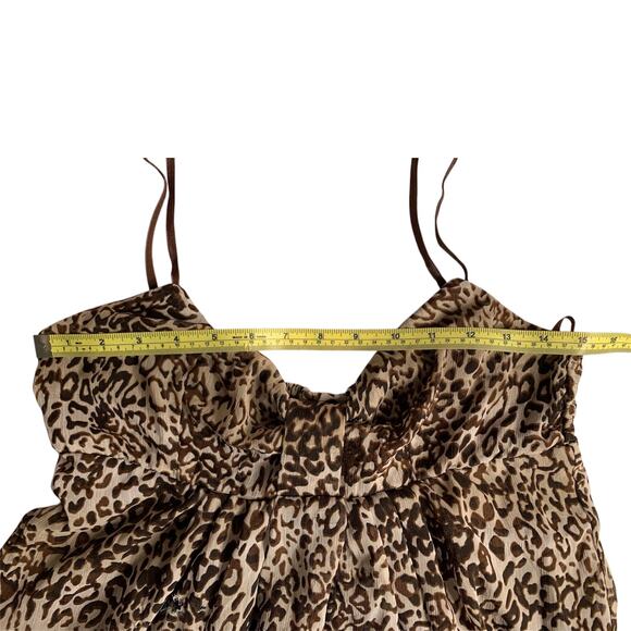 Daytrip Women's Sundress Medium Leopard Print Adjustable Straps Summer - Picture 5 of 11